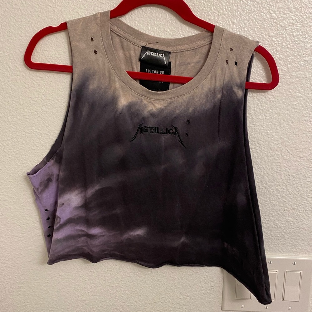Cotton On Metallica Crop Top